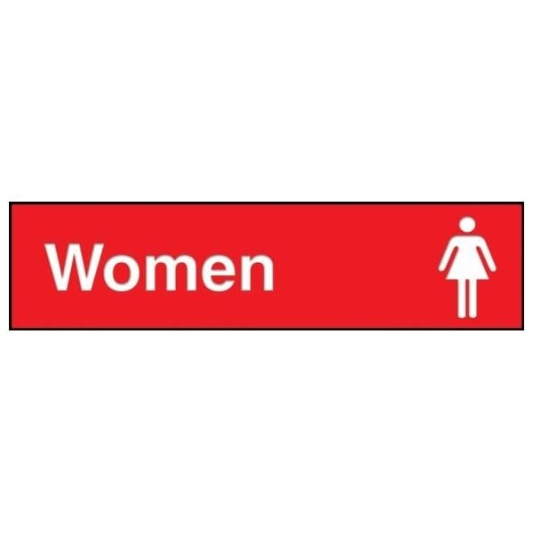 Accuform Women (Restroom), Engraved Plastic, 3 in x 12 in PSG608RD - main